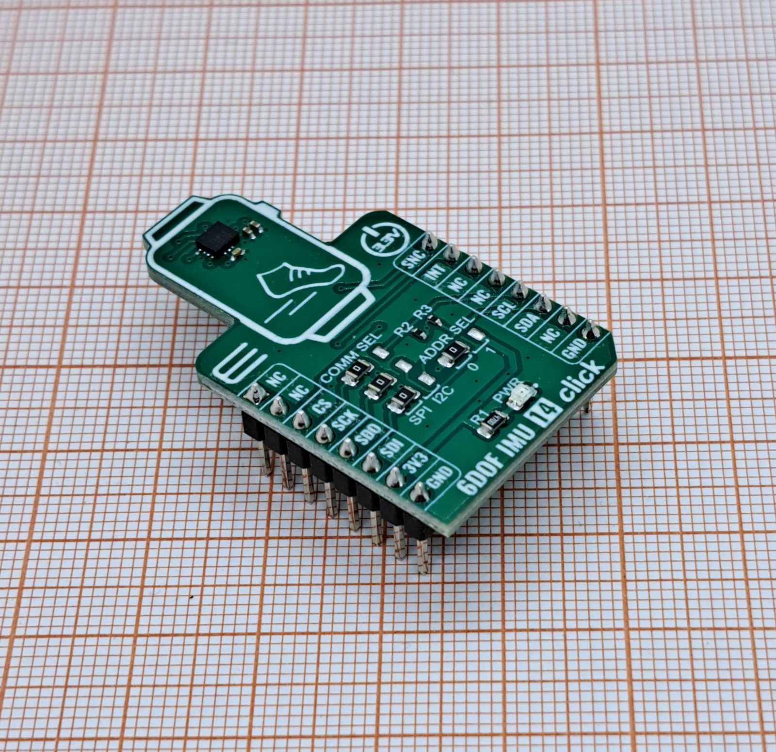Плата расширения 6DOF IMU 14 CLICK MIKROELEKTRONIKA