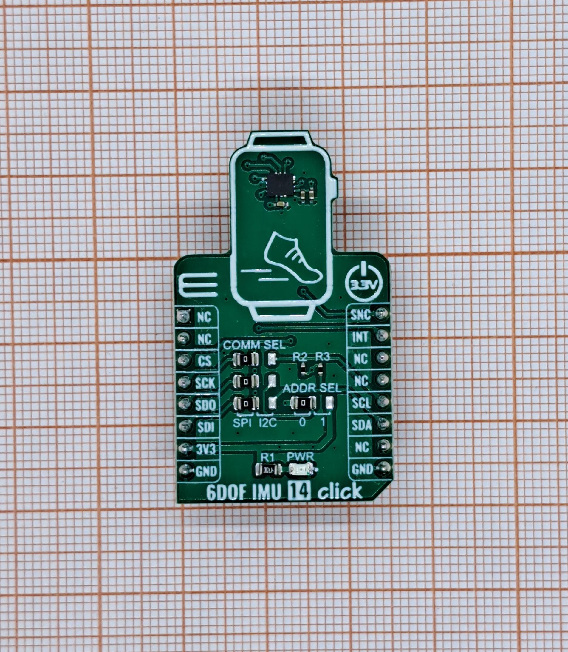 Плата расширения 6DOF IMU 14 CLICK MIKROELEKTRONIKA