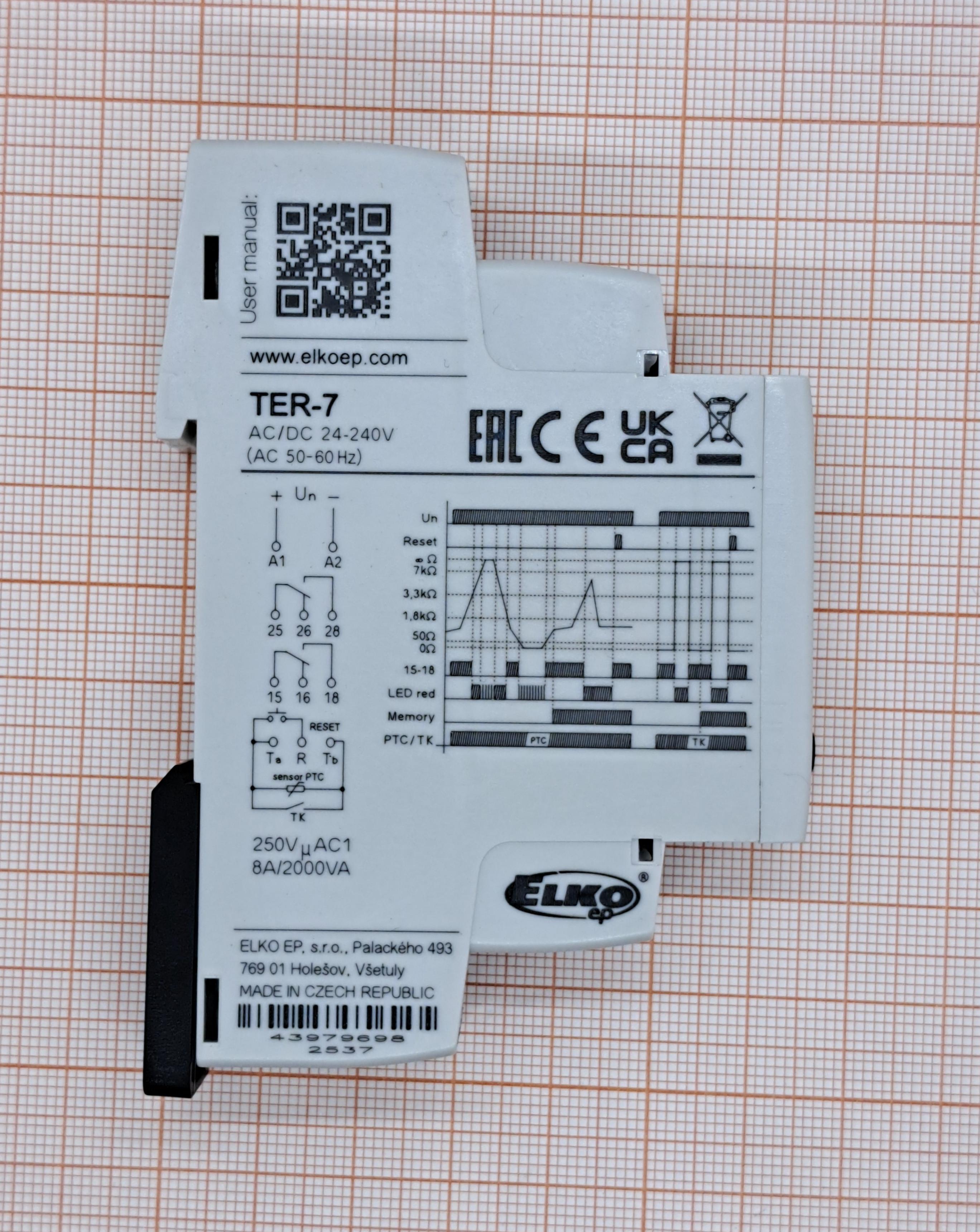 Реле контроля температуры TER-7 ELKO EP