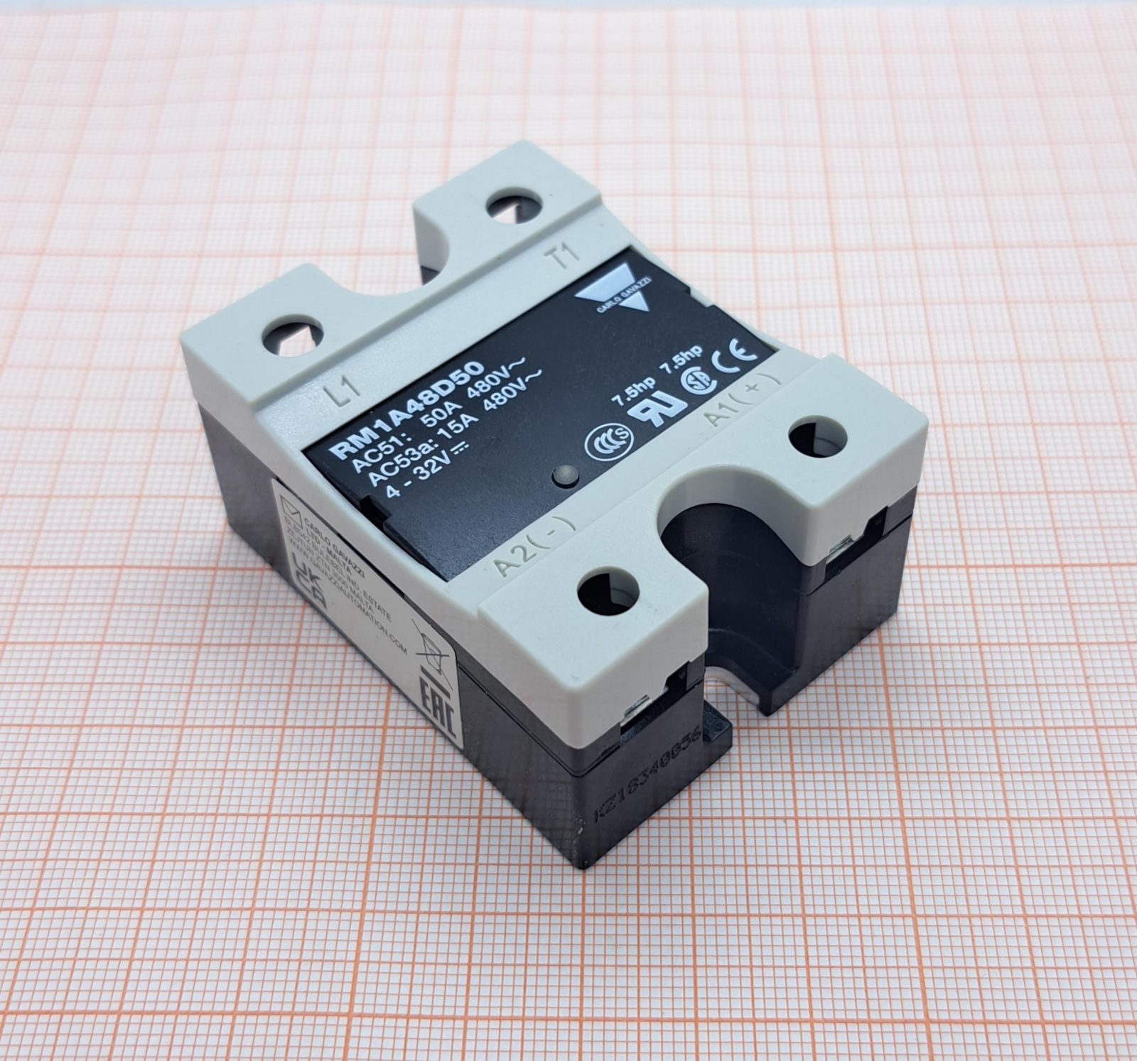 Реле полупроводниковое RM1A48D50 CARLO GAVAZZI Реле полупроводниковое RM1A48D50 CARLO GAVAZZI