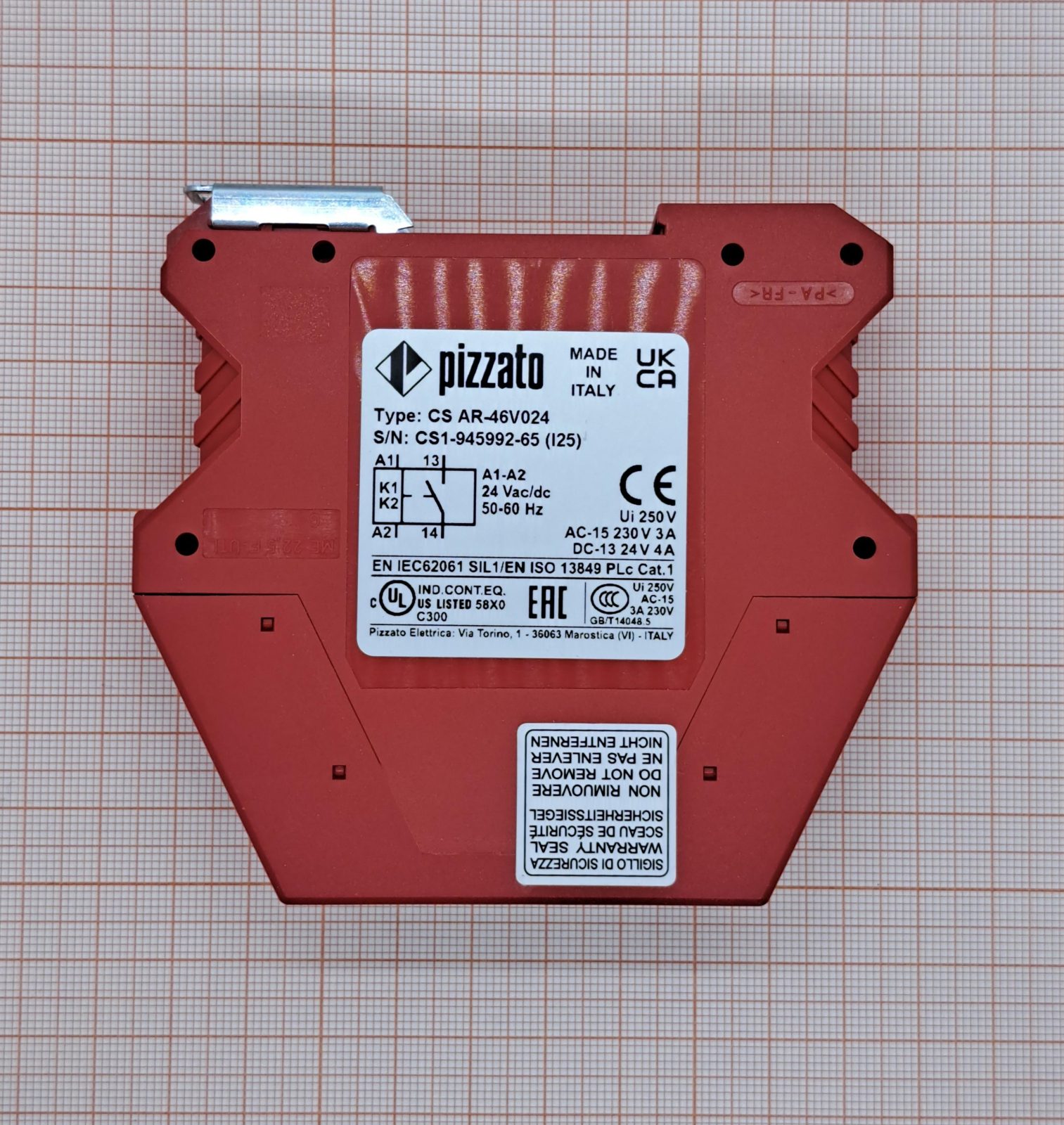 Реле безопасности CS AR-46V024 PIZZATO ELETTRICA Реле безопасности CS AR-46V024 PIZZATO ELETTRICA