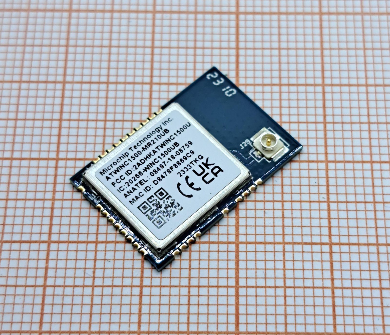 Модуль WiFi ATWINC1500-MR210UB1961 MICROCHIP TECHNOLOGY