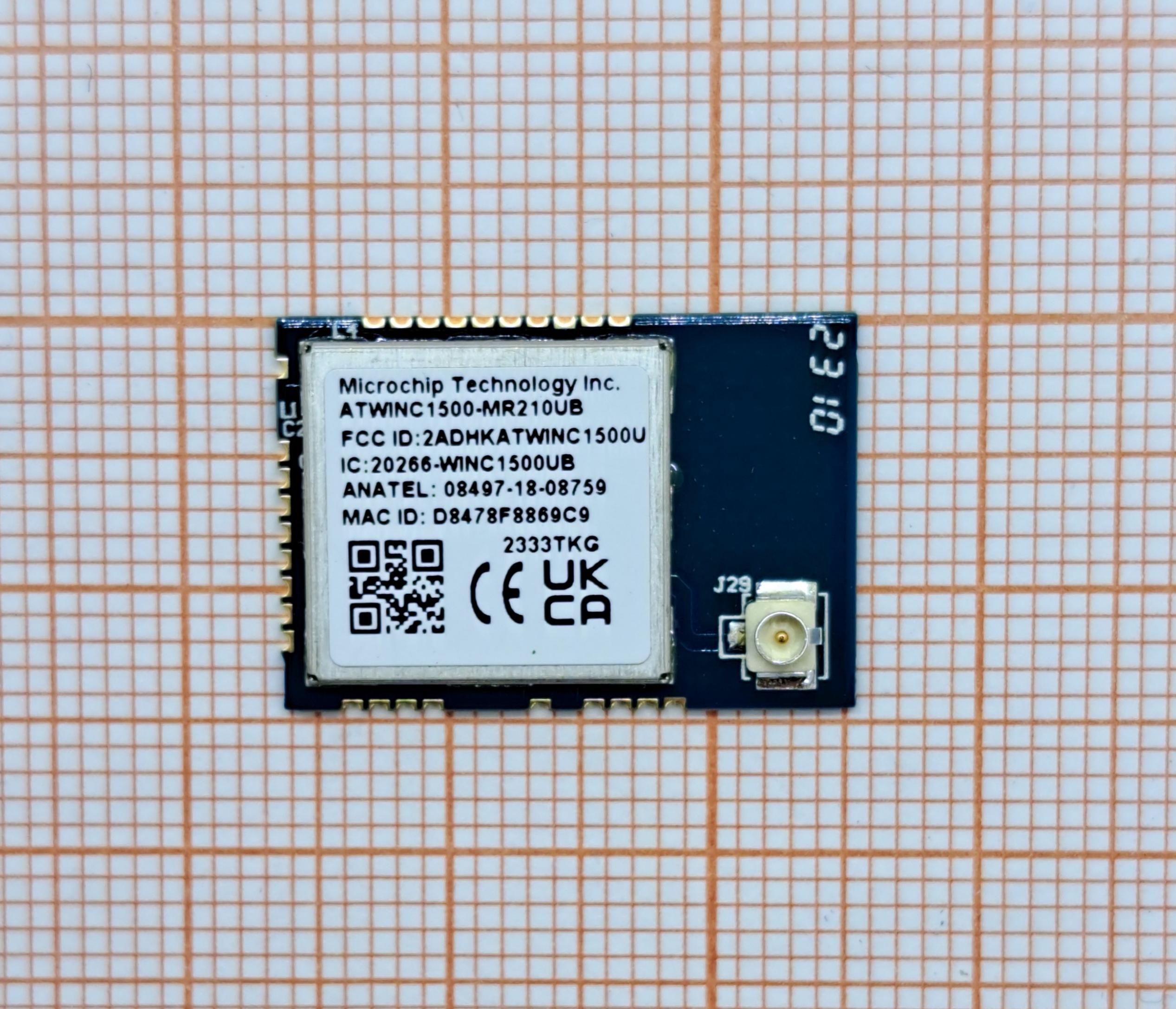 Модуль WiFi ATWINC1500-MR210UB1961 MICROCHIP TECHNOLOGY