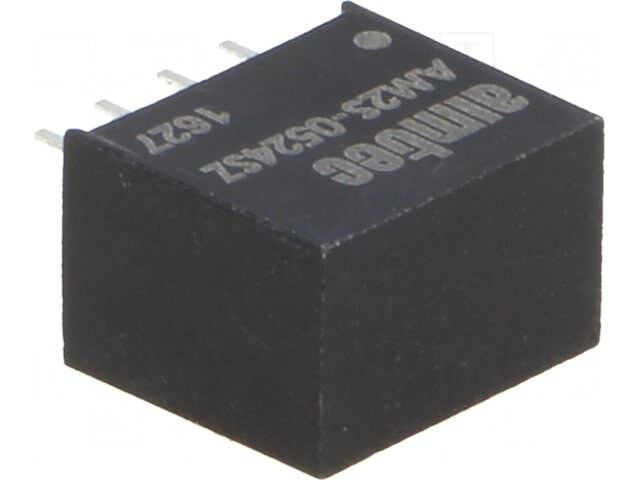 AM2S-0524SZ, Преобразователь: DC/DC; 2Вт; Uвх: 4,5÷5,5В; Uвых: 24ВDC; Iвых: 80мА
