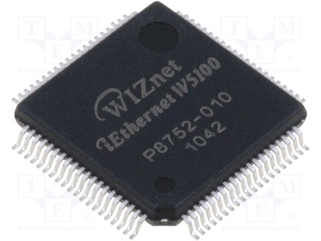 TOP TCP//IP Ethernet CONTROLLER IC WIZNET QFP-80 W5100 NEW