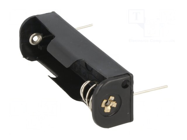 BH-311-1P, Контейнер; AA,R6; Кол-во бат: 1; на печатную плату; черный; 51мм