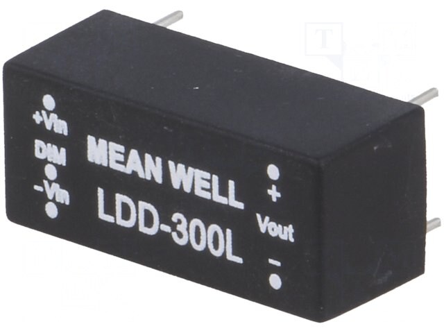 LDD-300L, Преобразователь: DC/DC; 9Вт; Uвх: 9÷36В; Uвых: 2÷32ВDC; Iвх: 300мА