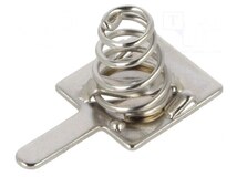 223-2B CATHODE, Spring contact; AAA,R03; Batt.no: 1; soldered,push-in