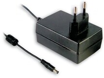 GSM36E24-P1J, Блок питания: импульсный; сетевая вилка; 24ВDC; 1,5А; 36Вт; 87%