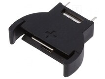 DS1092-01-B6P, Панелька; CR2032,DL2032; Кол-во бат: 1; вертикальный,THT; черный