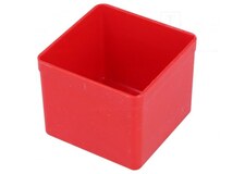 W-456310, Коробка; полистирол; красный; 54x54x45мм; EuroPlus Insert 45