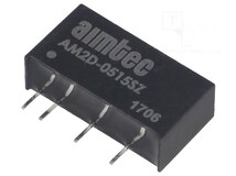 AM2D-0515SZ, Преобразователь: DC/DC; 2Вт; Uвх: 4,5÷5,5В; Uвых: 15ВDC; Iвых: 134мА