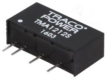 TMA1212S, Преобразователь: DC/DC; 1Вт; Uвх: 10,8÷13,2В; Uвых: 12ВDC; SIP; 2,1г